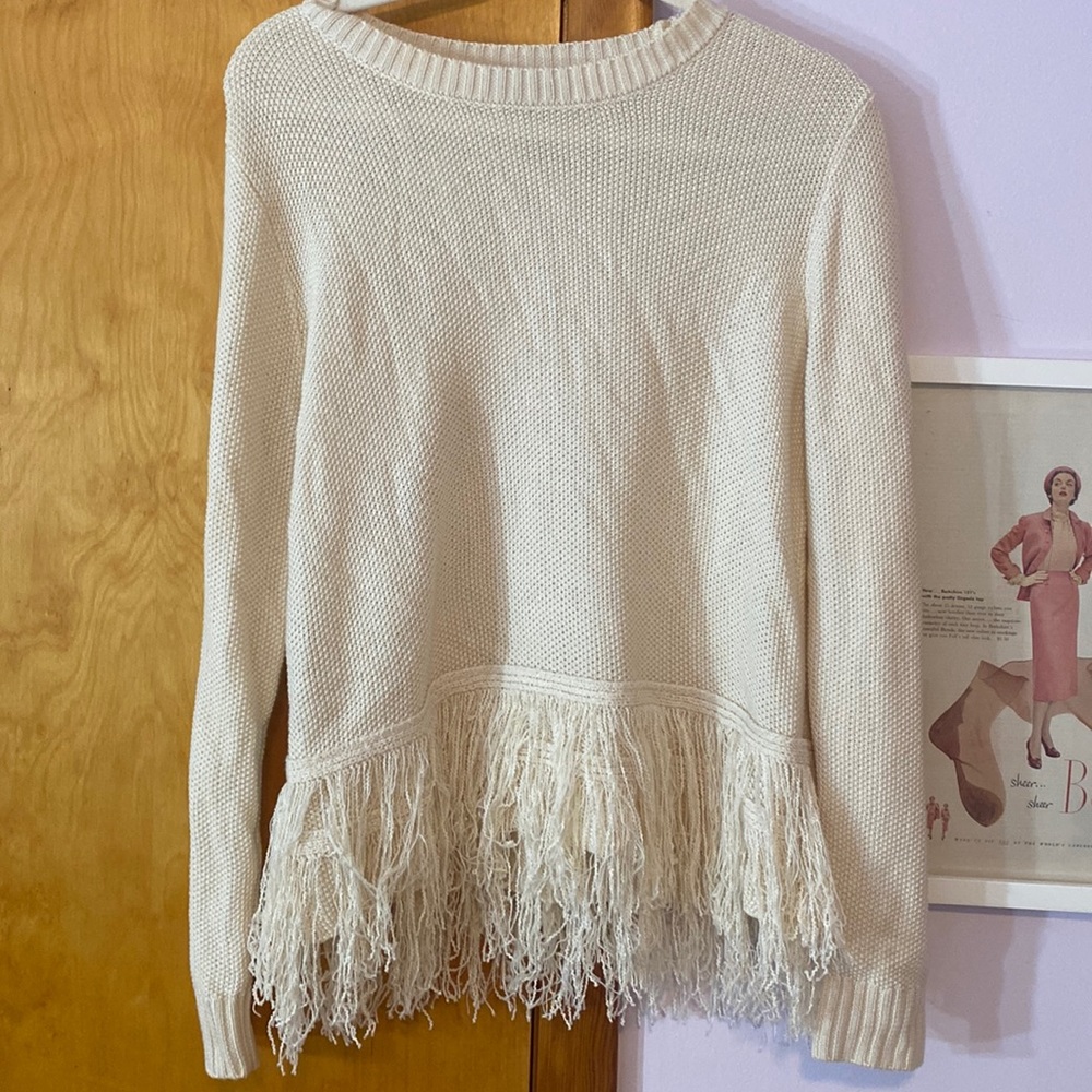 Fringe sweater